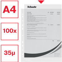 KOSZULKI ESSELTE GROSZK. A4/35MIC 100 SZT. FOLIA